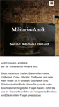 Mobile Screenshot of militaria-antik.de